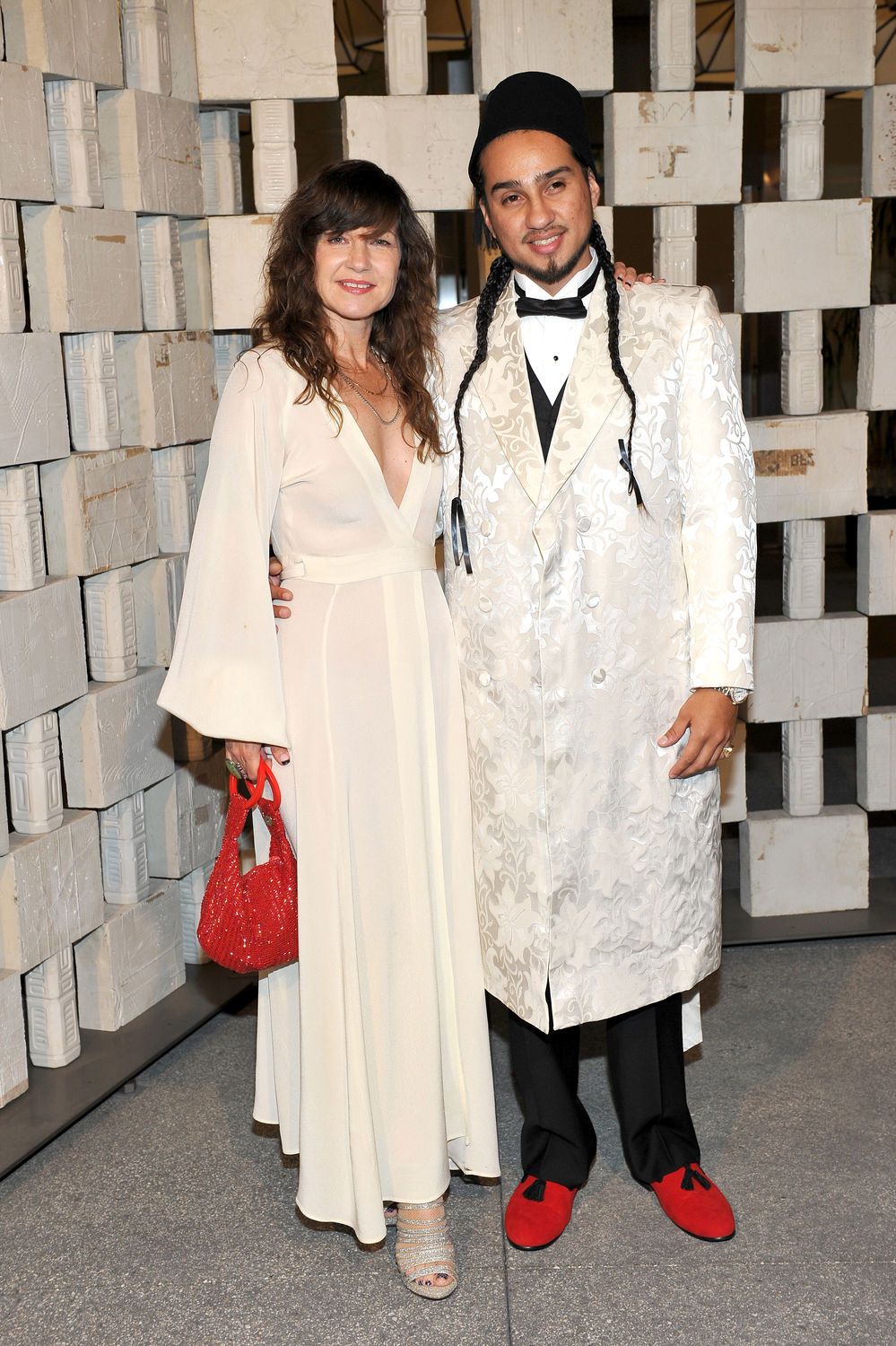 Artist Frances Stark (L) and Bobby Jesus attend the Hammer Museum Gala in Garden sponsored by Bottega Veneta at Hammer Museum on October 10, 2015 in Westwood, California. (Photo by Donato Sardella/Getty Images for Hammer Museum)