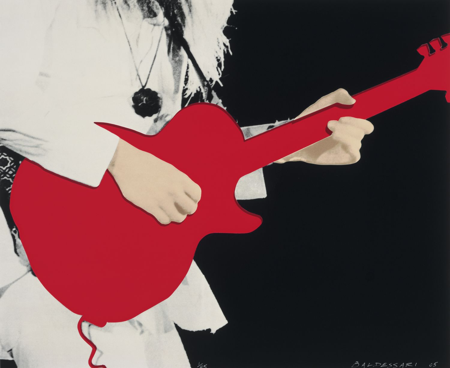 John Baldessari, Person With Guitar (Red)