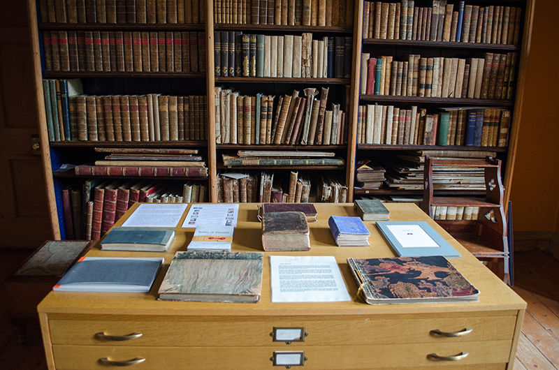 Second Pulp Atlas exhibition is installed in the Library at Hospitalfield House in Scotland