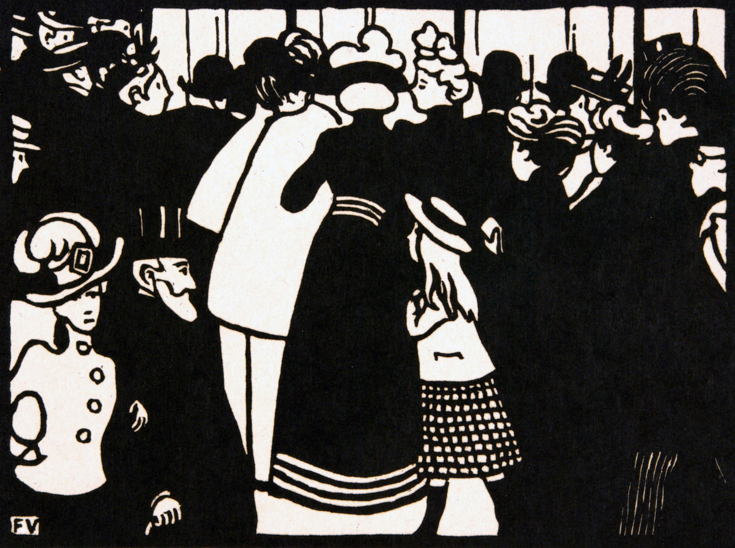 Félix Vallotton, La vitrine de Lalique, 1901