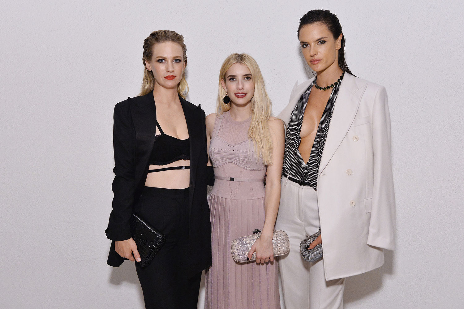 January Jones, Emma Roberts, and Alessandra Ambrosio