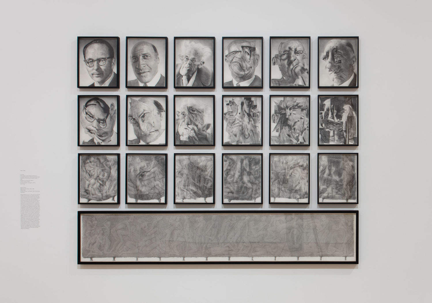 Jim Shaw, Dream Object (I was looking at drawings of successful business men
which became increasingly distorted and became a pornographic
hedge...), 2001