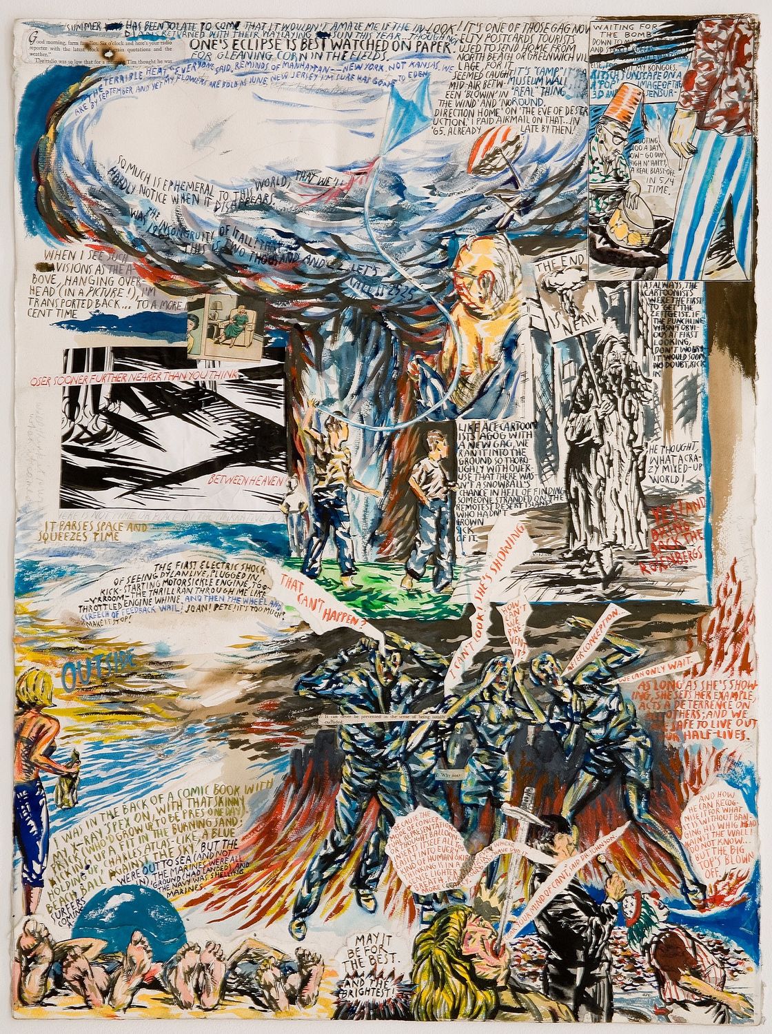 Raymond Pettibon, No Title (When I see), 2006. Pen and ink drawing on paper. 30 1/4 x 22 3/8 in. (76.8 x 56.8 cm). Hammer Museum, Los Angeles. Purchase.