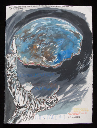 Raymond Pettibon, No Title (They who have), 2005. Pen and ink drawing on paper. 30 x 22 1/4 in. (76.2 x 56.5 cm). Hammer Museum, Los Angeles. Purchase.