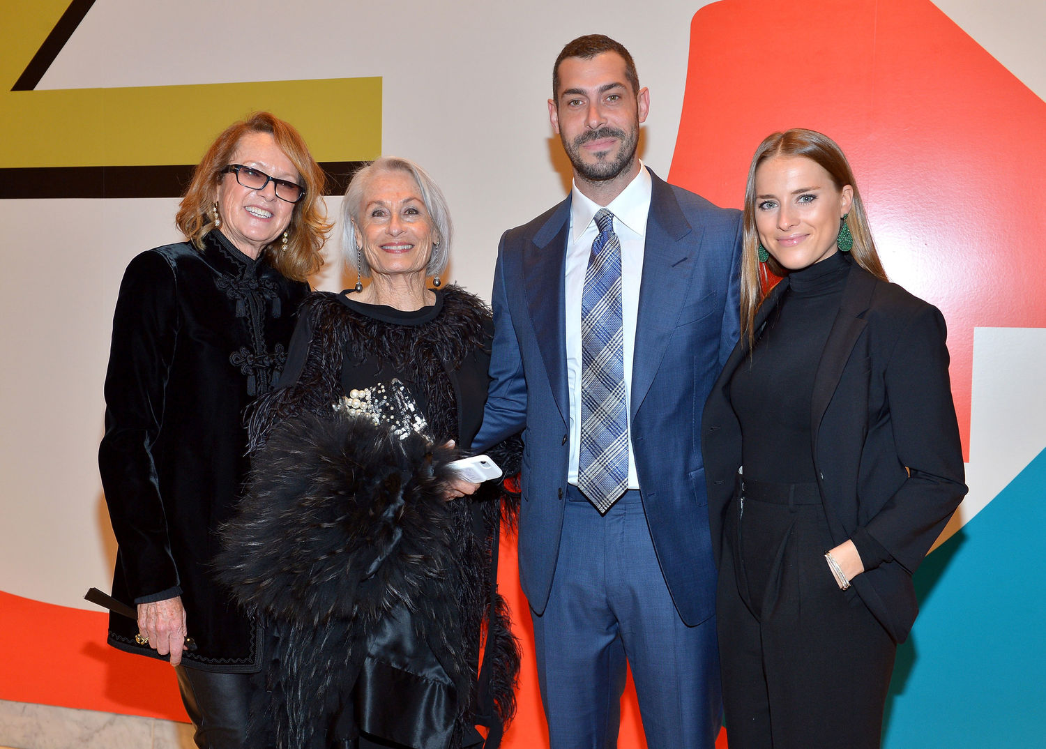 (L-R) Ann Philbin, Susan Bay Nimoy, Aaron Bay-Schuck, and Hannah Montgomery attend the Hammer Museum 16th Annual Gala in the Garden with generous support from South Coast Plaza at the Hammer Museum on October 14, 2018 in Los Angeles, California. (Photo by Donato Sardella/Getty Images for Hammer Museum)