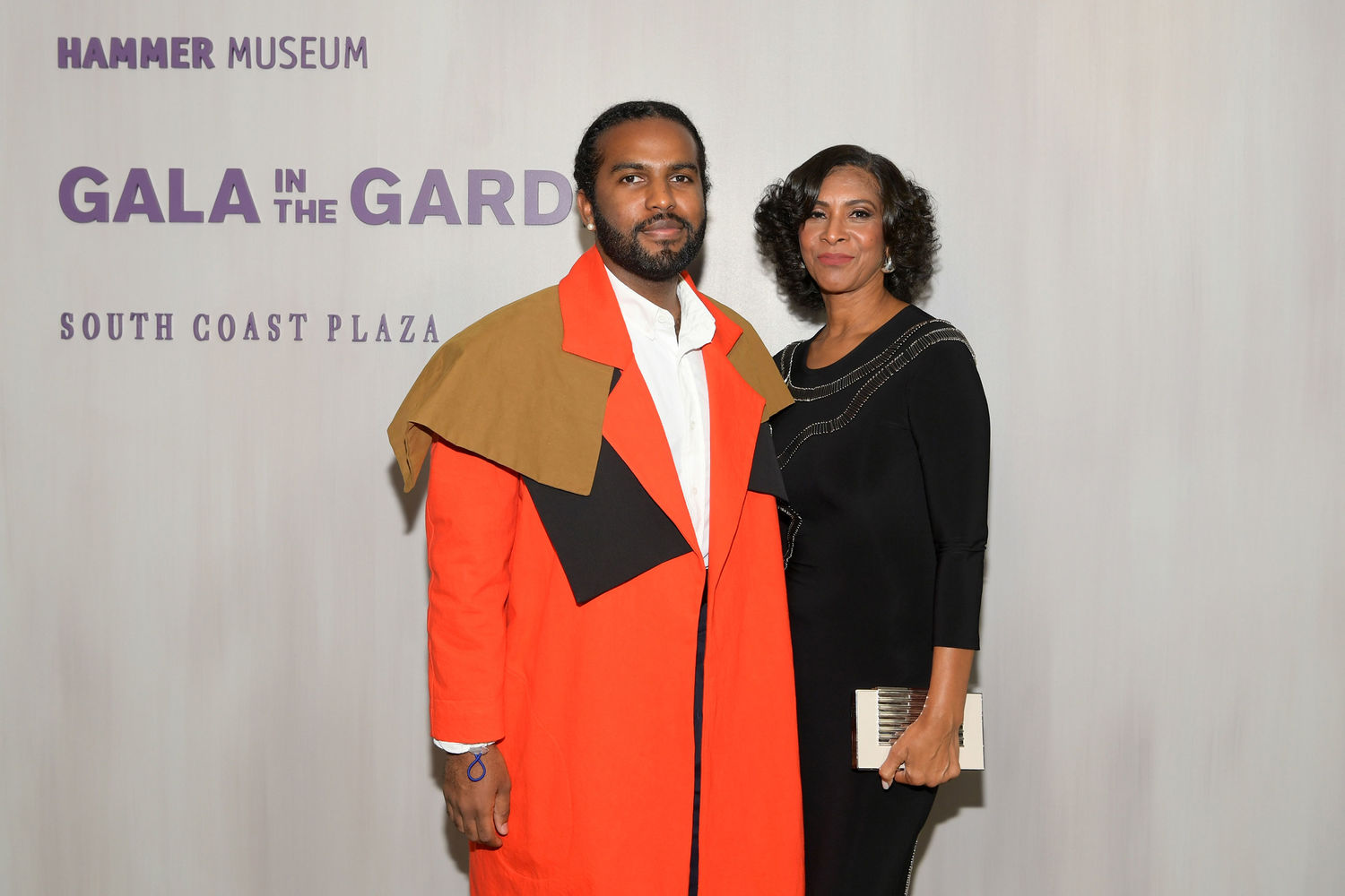 EJ Hill (L) and Karen Thompson attend the Hammer Museum 16th Annual Gala in the Garden with generous support from South Coast Plaza at the Hammer Museum on October 14, 2018 in Los Angeles, California. (Photo by Emma McIntyre/Getty Images for Hammer Museum)