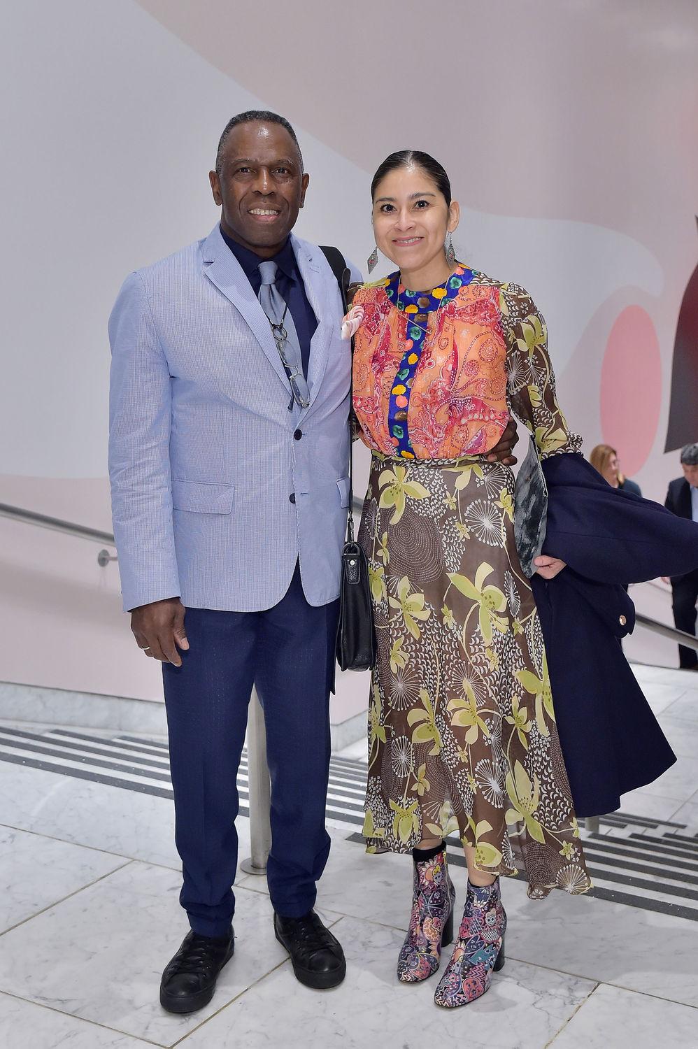 Charles Gaines (L) and Roxana Landaverde attend the Hammer Museum 16th Annual Gala in the Garden with generous support from South Coast Plaza at the Hammer Museum on October 14, 2018 in Los Angeles, California. (Photo by Stefanie Keenan/Getty Images for Hammer Museum)