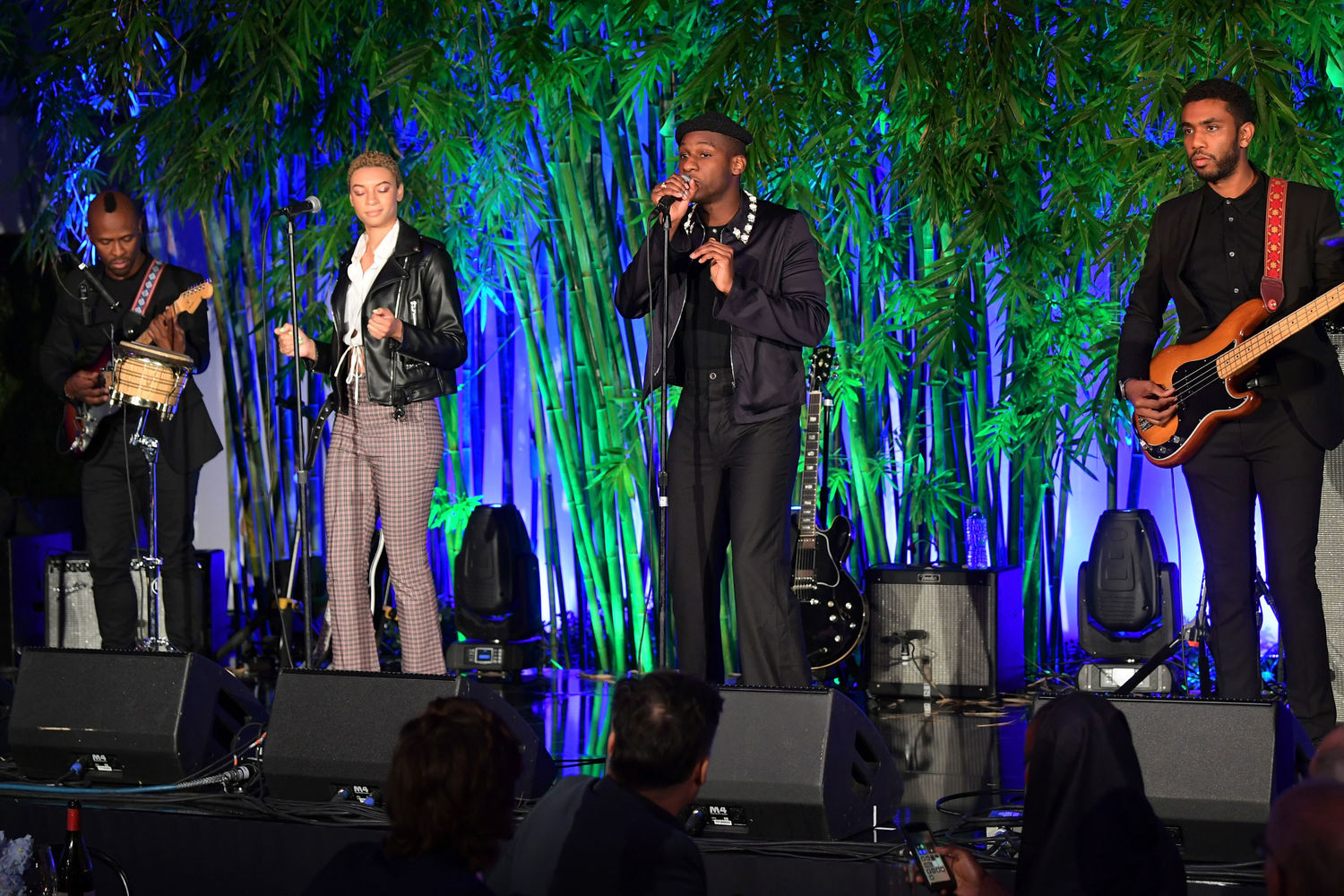 Leon Bridges performs during the Hammer Museum 16th Annual Gala in the Garden with generous support from South Coast Plaza at the Hammer Museum on October 14, 2018 in Los Angeles, California. (Photo by Emma McIntyre/Getty Images for Hammer Museum)