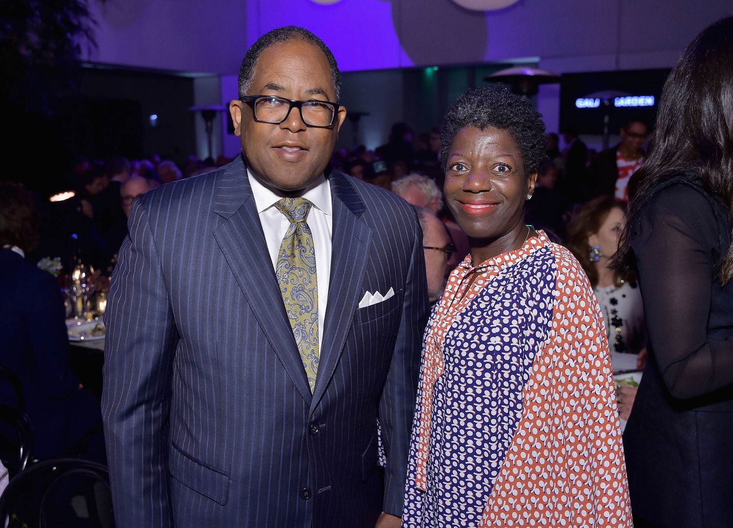 Thelma Golden (R) and guest attends the Hammer Museum 16th Annual Gala in the Garden with generous support from South Coast Plaza at the Hammer Museum on October 14, 2018 in Los Angeles, California. (Photo by Stefanie Keenan/Getty Images for Hammer Museum)