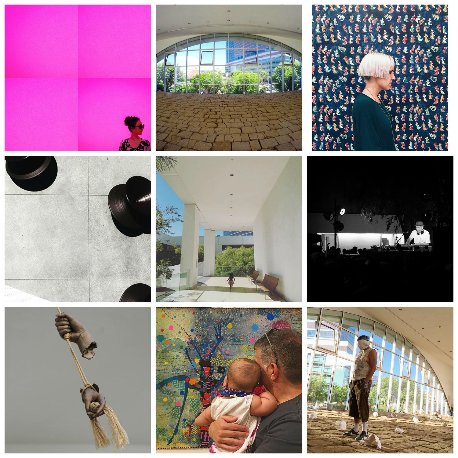 Social media photos at the Hammer Museum, July 2016