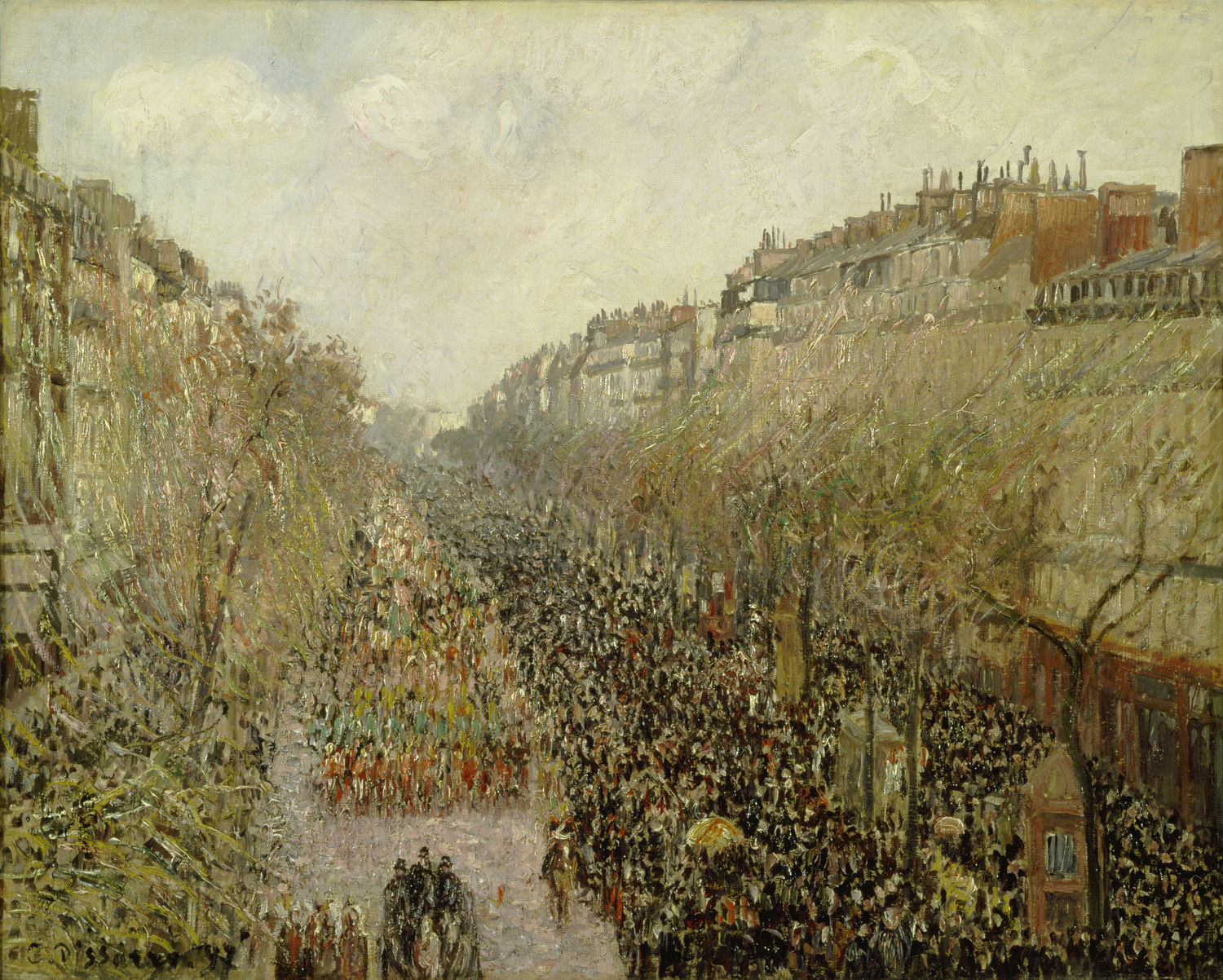 Camille Pissarro, Boulevard Montmartre, Mardi Gras