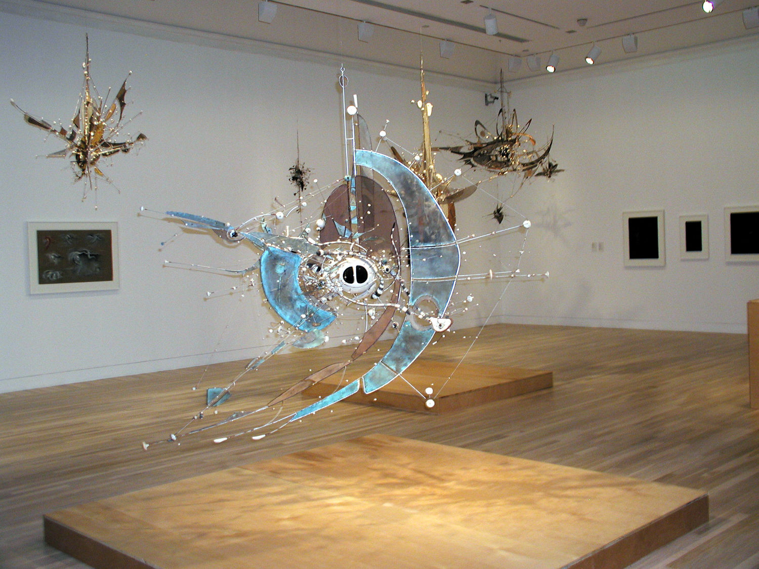 Lee Bontecou: A Retrospective. Installation view at Hammer Museum, Los Angeles. October 5, 2003-January 11, 2004.