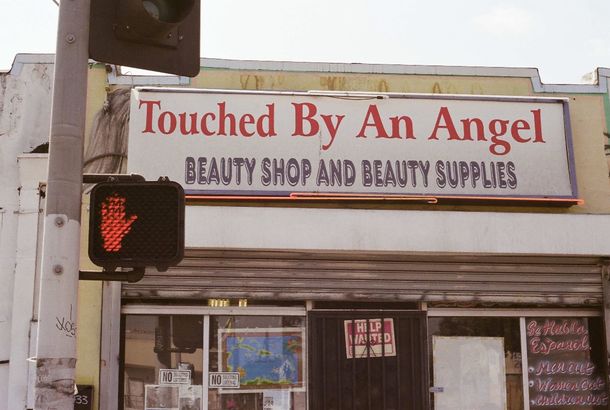 Storefront of a barber shop