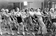 Still from the film 42nd Street (1933) showing women dancing