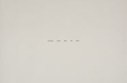 A Felix Gonzalez-Torres work reading "Nowhere better than this place"