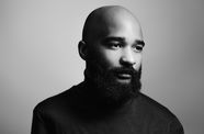 Black and white portrait of a man