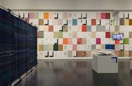 Installation photo of the exhibition "Andrea Bowers" (2021-2022) at MCA Chicago