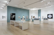 Installation photograph of the 2022 Hammer Museum exhibition "Drawing Down the Moon" 