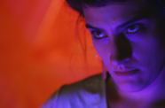 Woman looks menacingly
