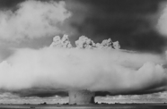 Atomic bomb test in the ocean