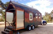 Exterior view of a dwelling on wheels