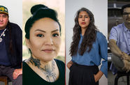 Headshots of the artists Ishi Glinsky, Melissa Cody, Teresa Baker, & Esteban Ramón Pérez