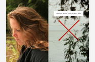 Poet Maureen McLane with her volume What You Were