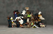 Photo of a large collection of stuffed animals