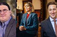 Joseph Fishkin, Amanda Hollis-Brusky, and Derek Muller headshots side-by-side