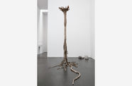 A sculpture resembling a dead tree