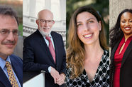 Larry Diamond, Ben Ginsberg, Rachel Kleinfeld, and Franita Tolson headshots