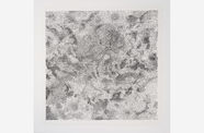 Abstract print with black dots