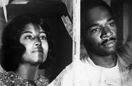 Actors Ivan Dixon and Abbey Lincoln