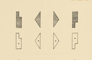 A visually engaging design featuring the words and different shapes