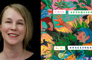 Headshot of A.E. Stallings alongside her bookcover