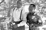 Danny Glover and Charles Burnett share a laugh