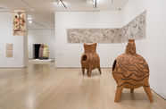 View of an exhibition in an art gallery