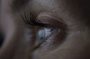 A woman's eye seen in extreme closeup