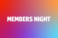 Colorful MEMBERS NIGHT graphic