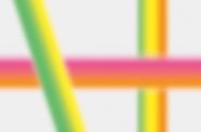 Blurred colorful lines intersect on a white background
