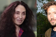 Headshots of Brigitte Caland and Aram Moshayedi