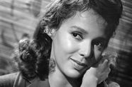 Close up glamour shot of the actress Dorothy Dandridge