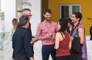 Attendees at a Hammer Museum member event.