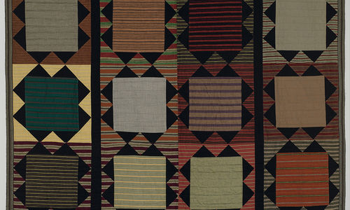Artwork in the style of a patchwork quilt