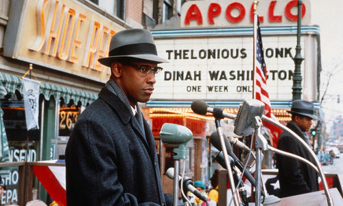 Still of Denzel Washington as Malcolm X
