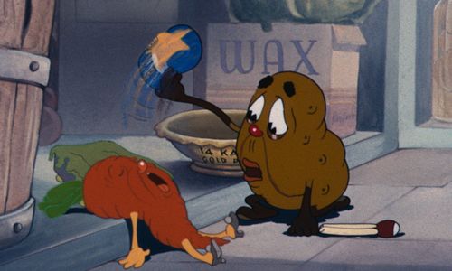 Animation still from The Fresh Vegetable Mystery