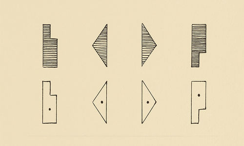 A visually engaging design featuring the words and different shapes