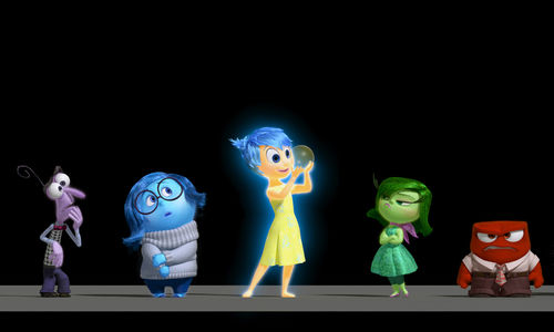 A lineup of anthropomorphic feelings