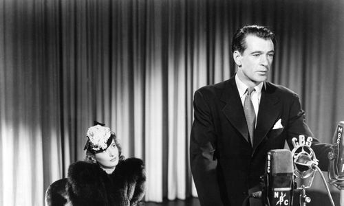 Gary Cooper and Barbra Stanwyck in Meet John Doe