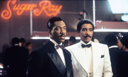 Eddie Murphy and Richard Pryor in tuxedos